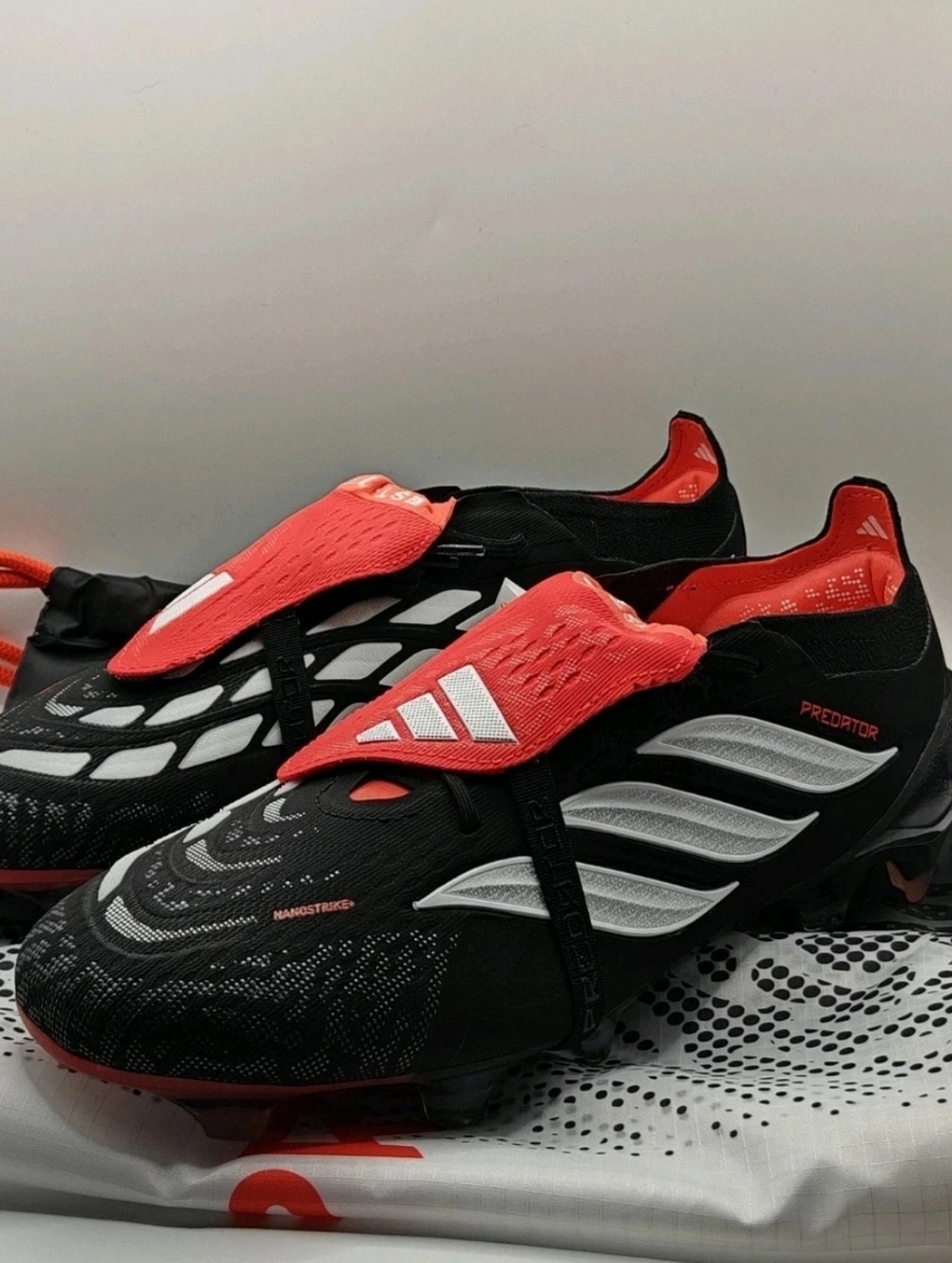 adidas Predator Elite FT FG Soccer Cleats Men's Black White Red JS0375 W/Box